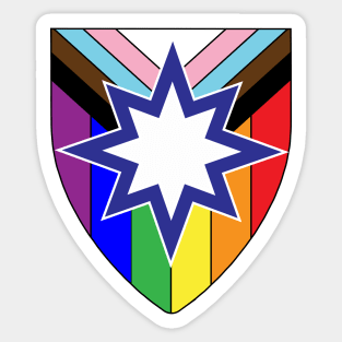 Tir Righ Pride - Star White Center Sticker